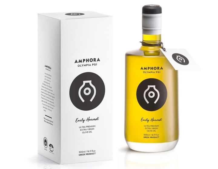 Amphora Olympia 有機(jī)特級初榨橄欖油品牌標(biāo)志設(shè)計(jì)包裝設(shè)計(jì)-上海標(biāo)志設(shè)計(jì)包裝設(shè)計(jì)公司