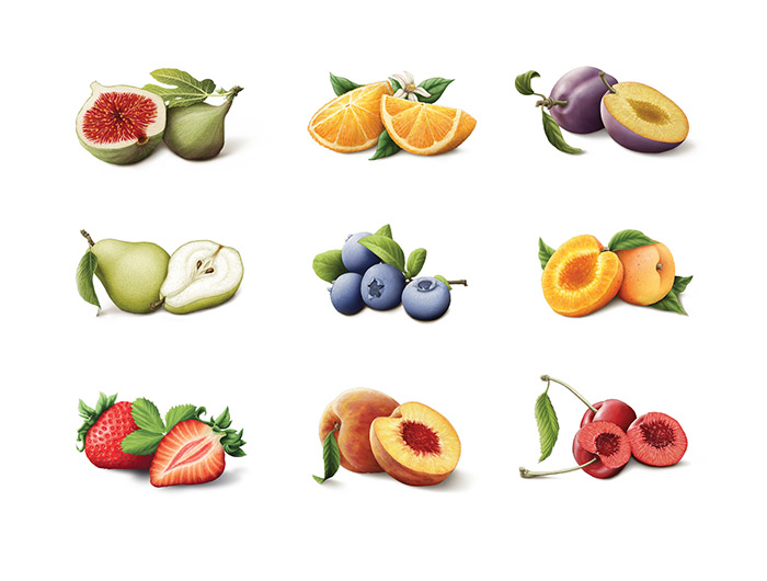 Zuegg意大利果醬包裝設(shè)計(jì)水果插畫(huà)設(shè)計(jì)-上海包裝設(shè)計(jì)公司