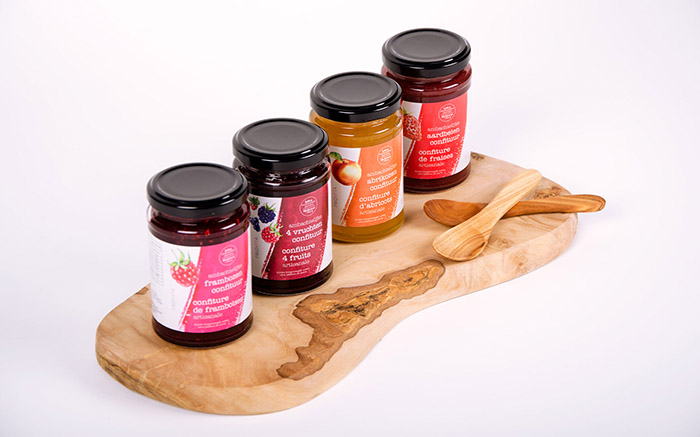 一抹果醬 confituur 草莓醬水果醬包裝設計欣賞-上海包裝設計公司