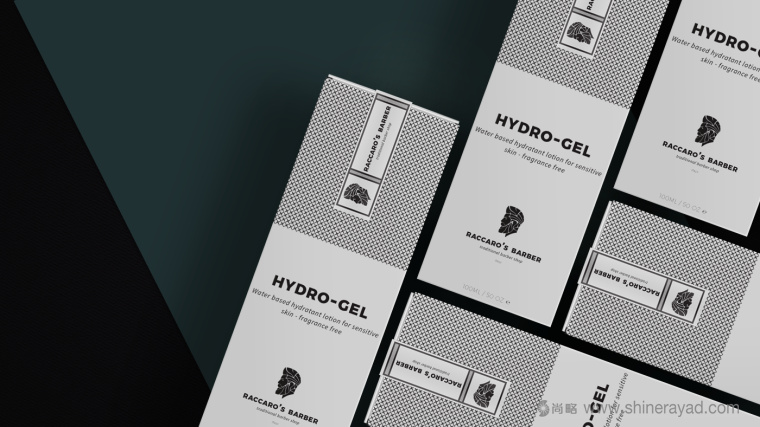 Raccaros-Barber 傳統美發連鎖店自有護發清潔產品化妝品包裝設計-上海包裝設計公司