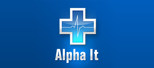 ALPHA-IT醫療軟件logo設計