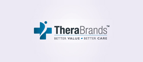 THERA醫療品牌十字logo設計-上海logo設計公司