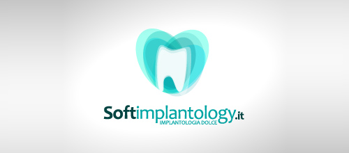 soft專業植牙牙醫醫院logo設計-上海logo設計公司