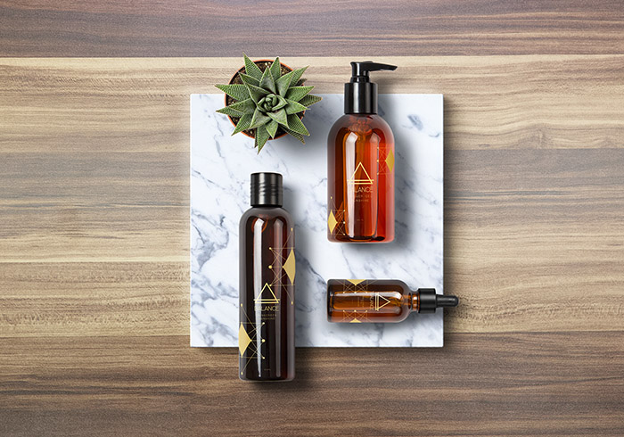 BALANCE天然有機草本精油與瑜伽健身器材標志設計包裝設計