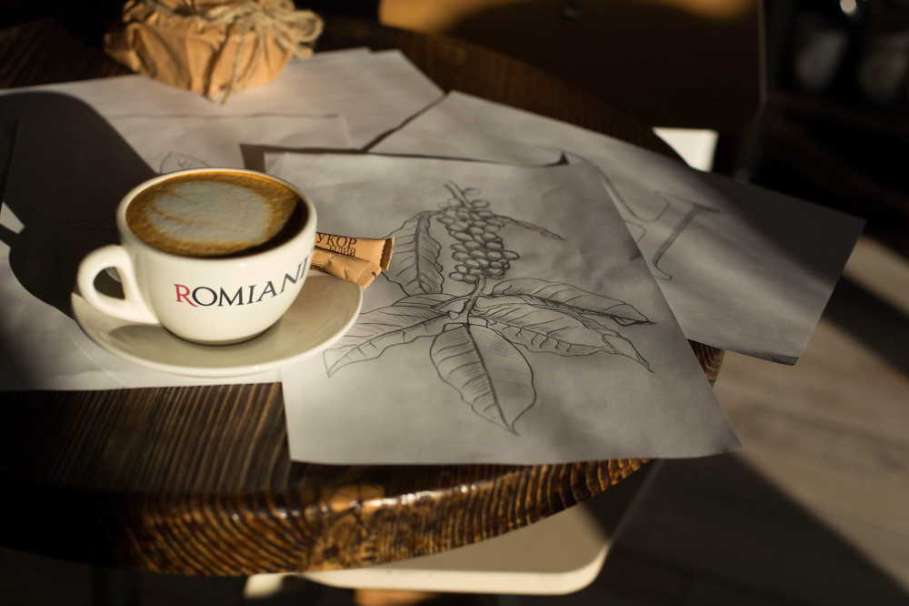 Romiani 速溶咖啡品牌形象設計-logo設計與網站設計-上海品牌設計公司