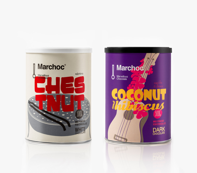 Marchoc 系列風味灌裝巧克力飲料沖劑包裝設計-上海包裝設計公司