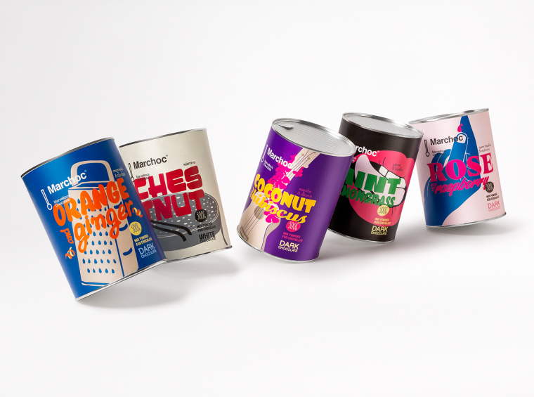 Marchoc 系列風味灌裝巧克力飲料沖劑包裝設計-上海包裝設計公司