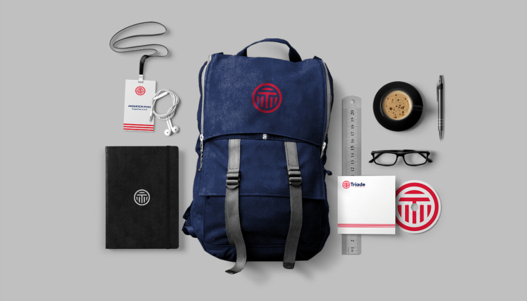 Tríade 工業品檢測企業logo設計品牌VI形象設計-上海品牌設計公司