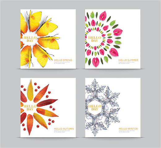 Hello Day 膳食保健營養品品牌春季保養品包裝設計