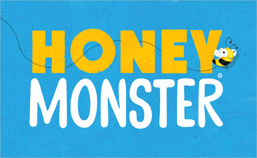 Honey Monster “蜜蜂怪物圖形”早餐麥片新包裝設計品牌設計