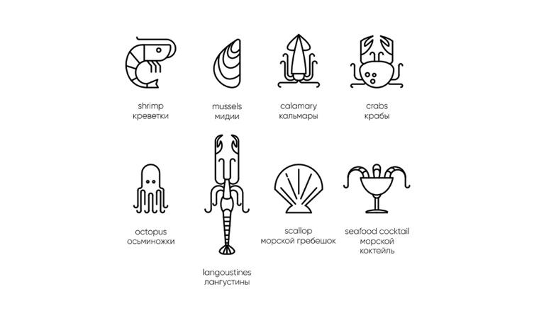 Chetverg - 魚日餐廳魚品牌VI形象設計-網站圖標設計上海餐飲品牌VI設計公司