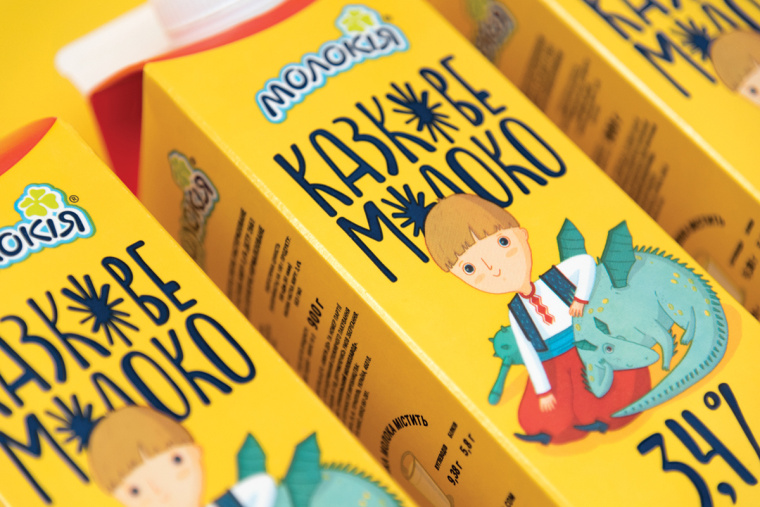 烏克蘭 Fairy Milk 牛奶品牌包裝設(shè)計升級“童話插畫”風(fēng)-上海包裝設(shè)計公司