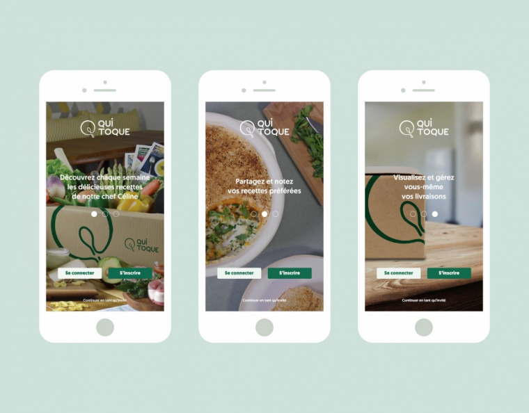 QUI TOQUE 外賣食材餐飲app界面設計-上海品牌設計公司