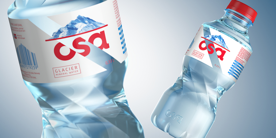 OSAY天然礦泉水包裝標簽設計包裝瓶型設設計-上海包裝設計公司欣賞