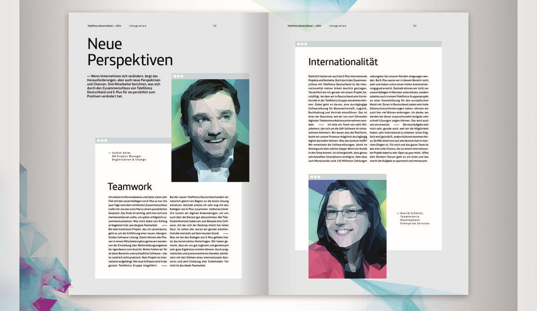 建設數字電信領先企業Telefonica德國年度報告宣傳畫冊設計-上海畫冊設計公司分享