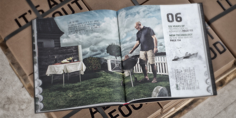 “125年食品史”丹麥皇室年度報告宣傳畫冊設計-上海畫冊設計公司分享