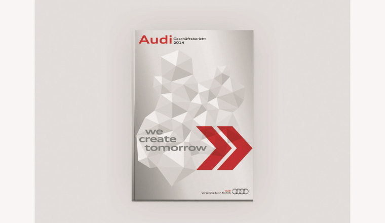 奧迪汽車“我們創造明天”年度報告畫冊設計-上海宣傳冊設計公司分享