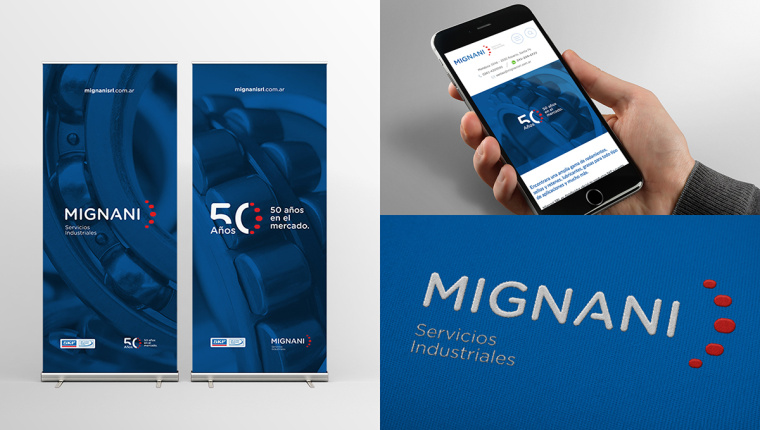 MIGNAN軸承品牌網站設計-上海工業品品牌形象設計logo設計VI設計公司