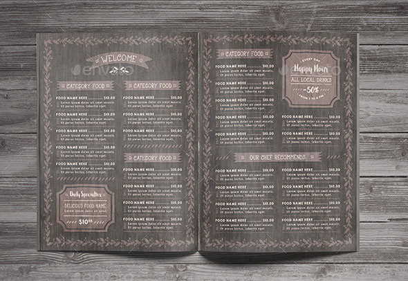 30個(gè)現(xiàn)代復(fù)古風(fēng)格餐廳餐飲菜單設(shè)計(jì)模版欣賞-上海餐飲品牌設(shè)計(jì)公司