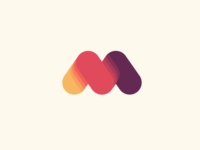 上海logo設計公司分享：40個創意純英文字母文字logo設計-M字母logo