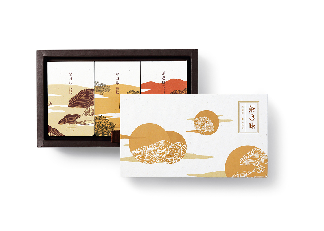寫意插畫風(fēng)茶3味臺(tái)灣烏龍茶包裝設(shè)計(jì)-上海茶葉包裝設(shè)計(jì)公司