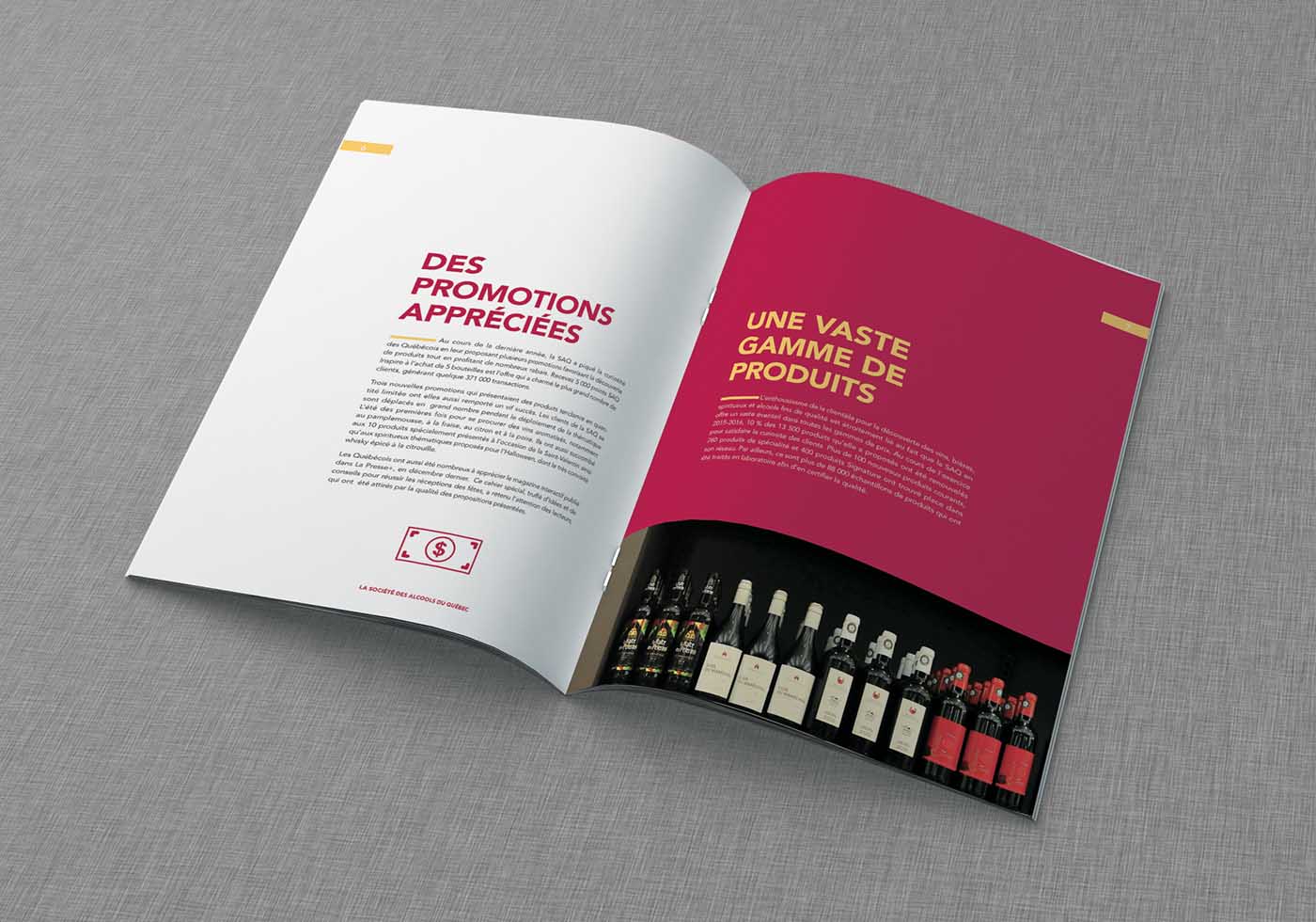  法國經典暖色撞色美食SAQ宣傳冊設計-上海餐飲宣傳畫冊設計公司