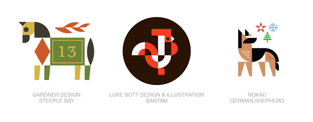 組合動物logo-2017年LOGO設計趨勢報告完整版-上海LOGO設計公司