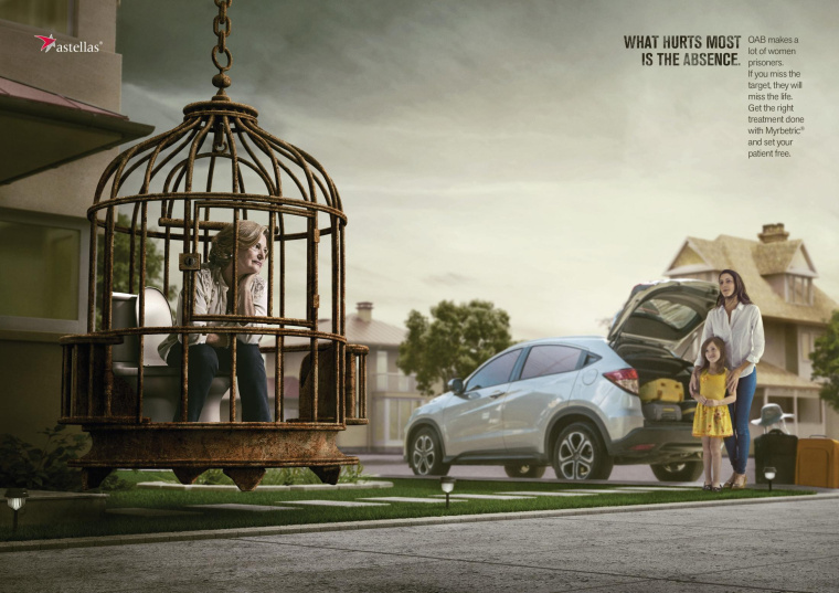 治療尿頻尿急尿失禁平面創意廣告設計旅游篇-上海醫療廣告策劃設計公司