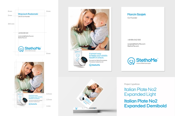 StethoMe兒童日常健康監測精密醫療設備品牌形象策劃設計-vi設計