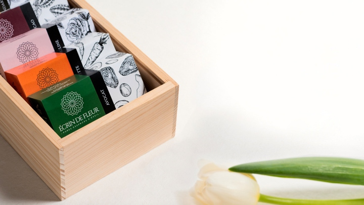 Ecrin De Fleur 精油皂天然肥皂包裝設(shè)計-上海包裝設(shè)計公司