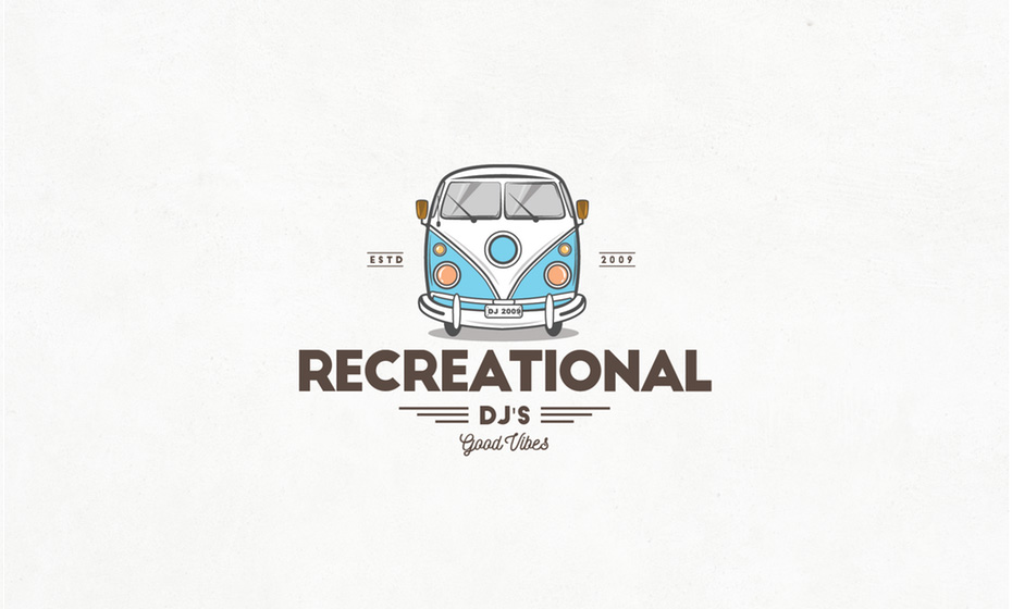氛圍有趣、造型簡單且色彩豐富的的DJ LOGO設計-上海logo設計公司欣賞