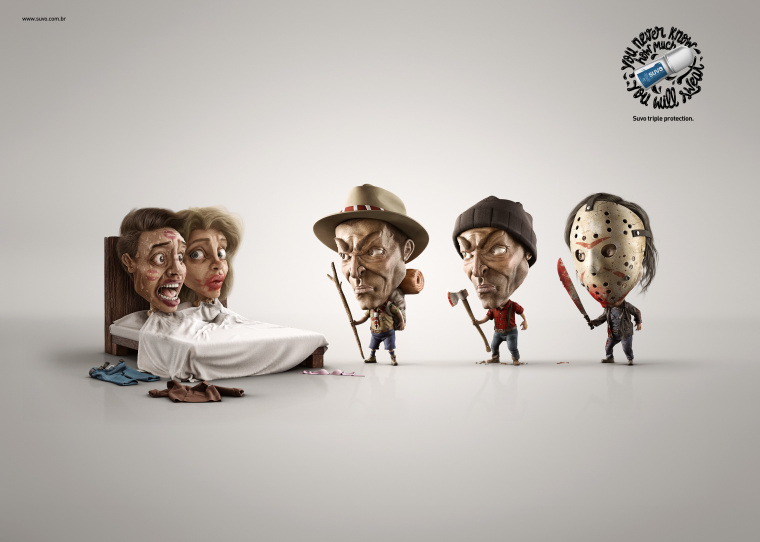 SUVO抑汗劑平面創意廣告“偷情”篇-上海廣告策劃設計公司