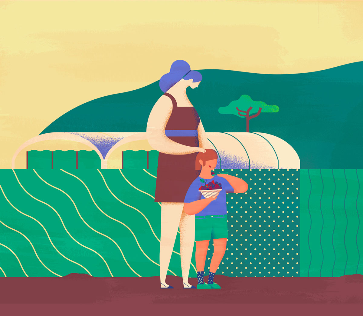 上海品牌設計公司欣賞：Maravilha農場農業種植插畫設計