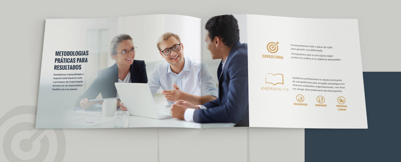 上海畫冊設計公司欣賞：Qualitin商務演示宣傳畫冊設計