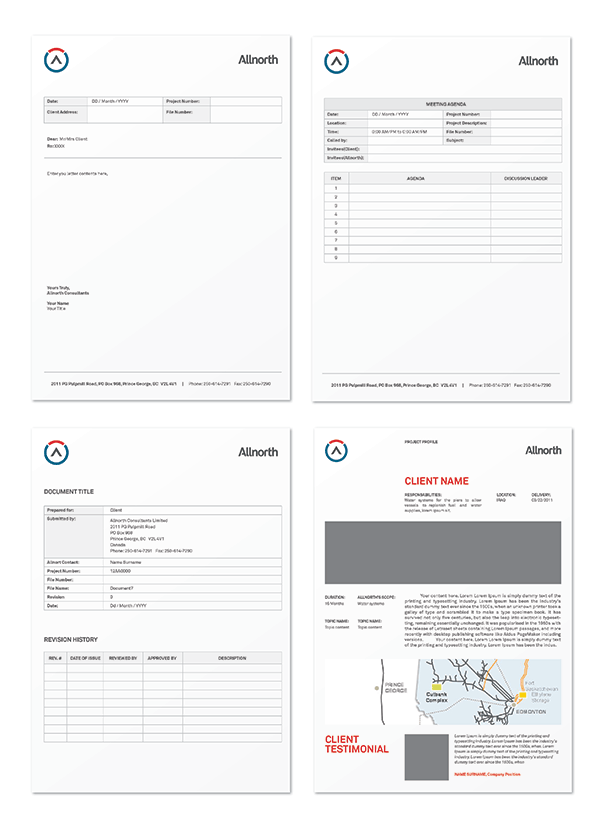 Allnorth多學科工程技術服務咨詢公司品牌形象推廣設計-VI設計