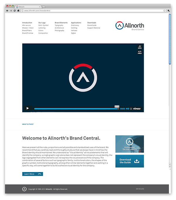 Allnorth多學科工程技術服務咨詢公司品牌形象推廣設計-網站設計