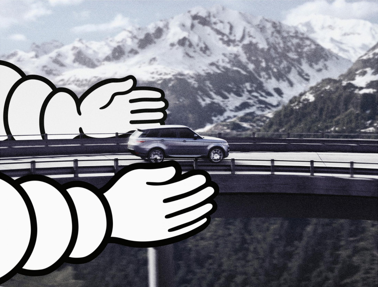 米其林輪胎安全-橋平面廣告創意設計-上海廣告策劃設計公司