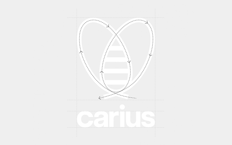 法國卡里烏斯新型醫療運輸網絡平臺蜜蜂LOGO設計-上海品牌LOGO設計公司