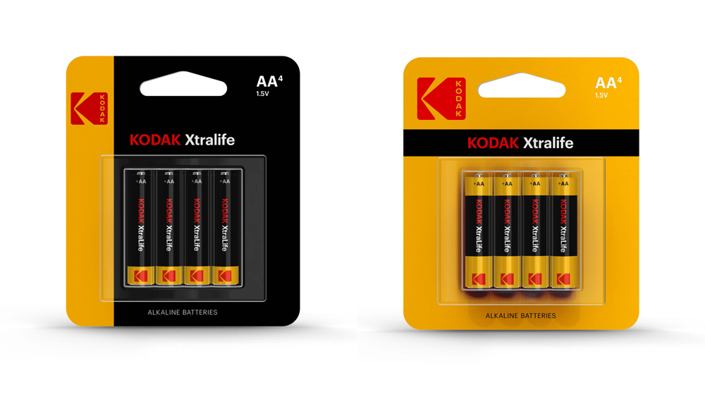 柯達（Kodak）重塑LOGO標識形象設計-電池包裝設計