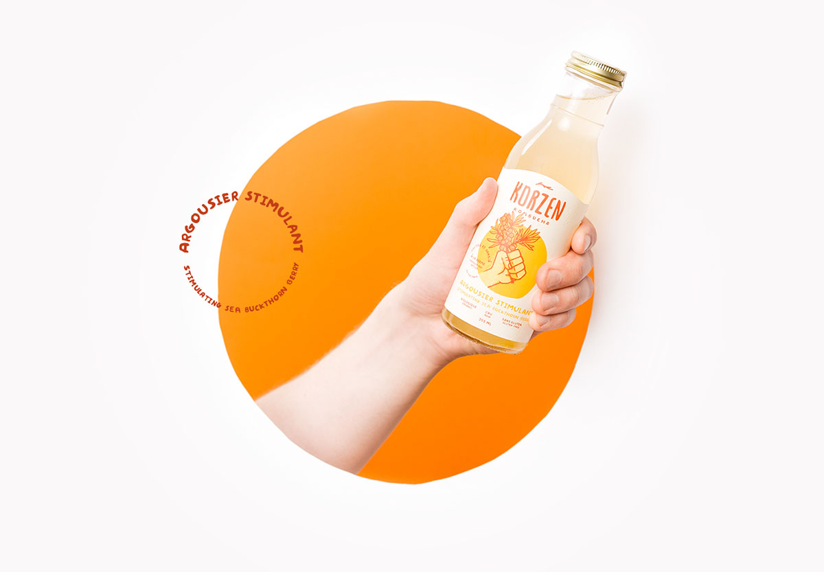 Korzen 健康果汁包裝設計插畫設計欣賞-上海包裝設計公司