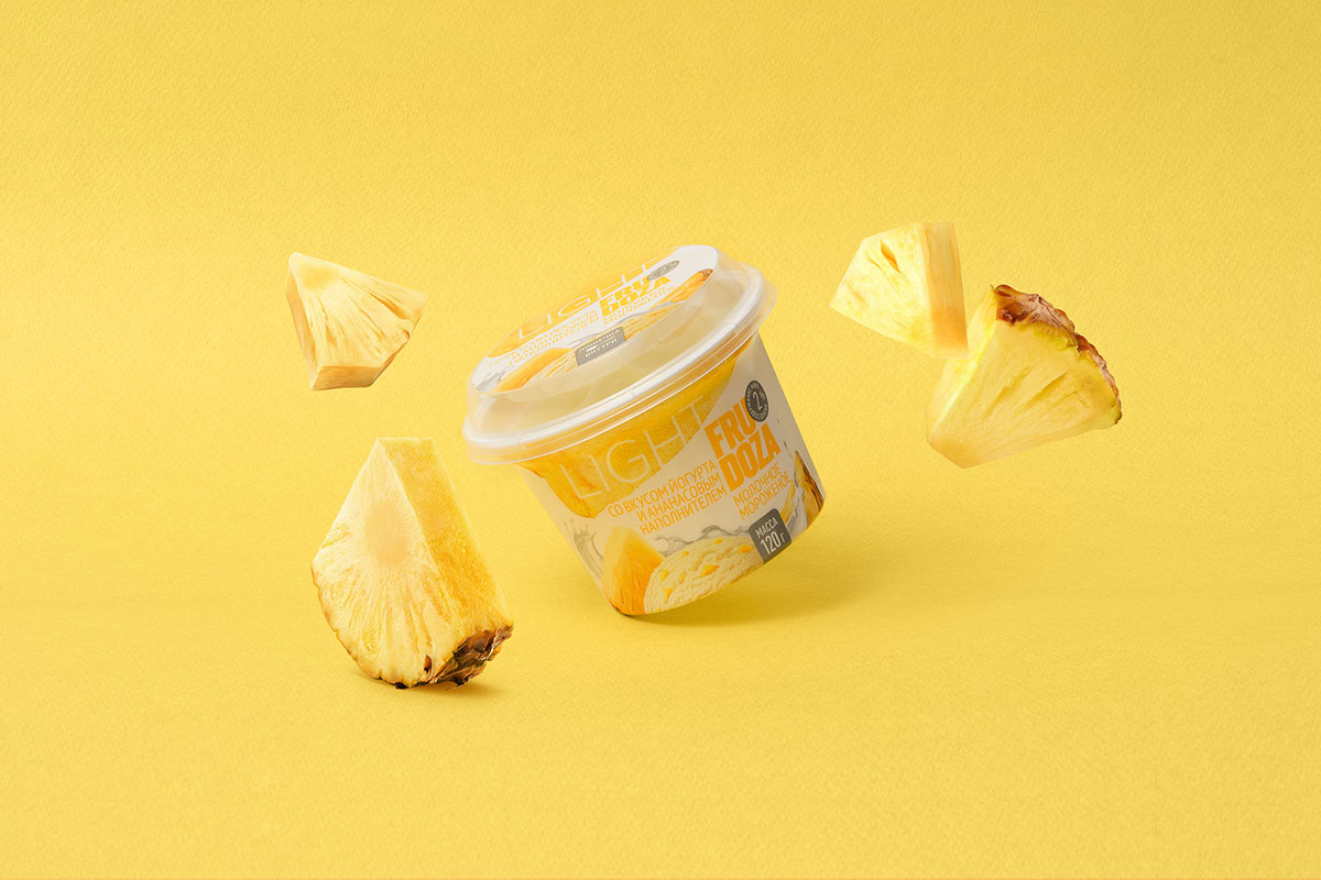 充滿健康味道的FRUDOZA Light- 低熱量冰淇淋包裝設計