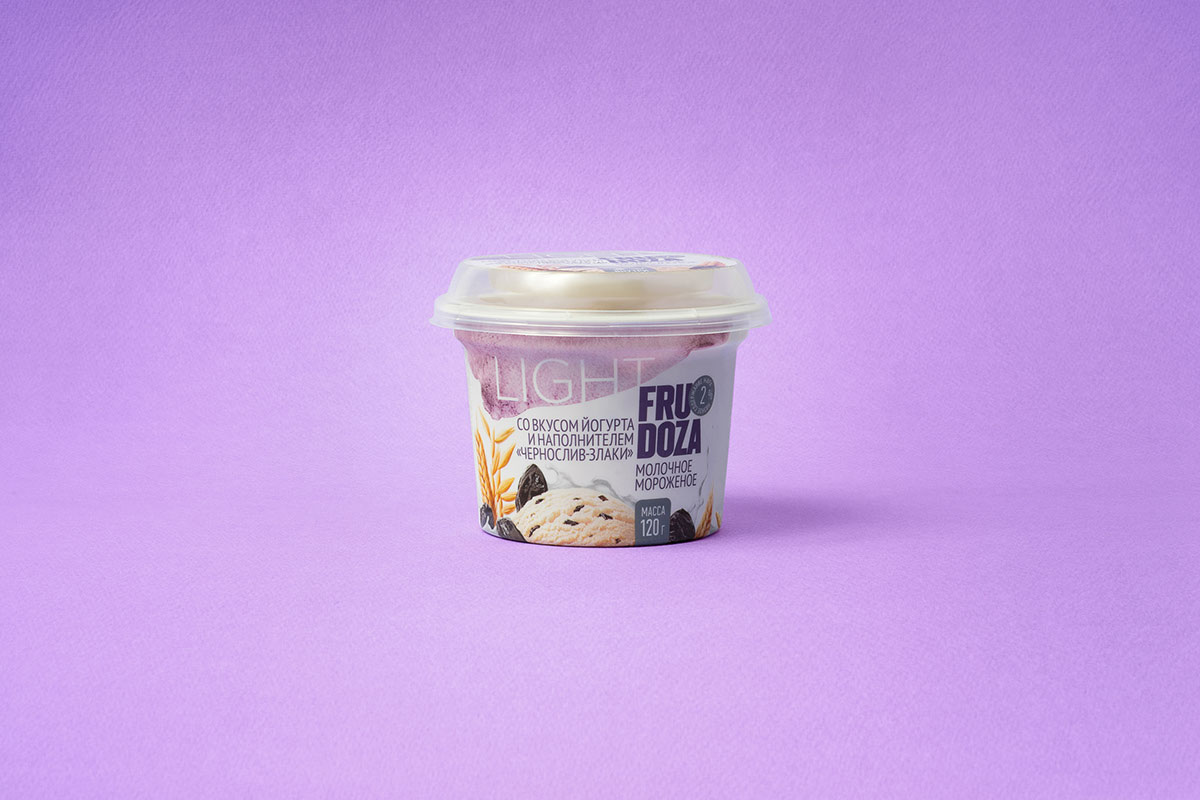 充滿健康味道的FRUDOZA Light- 低熱量冰淇淋包裝設計