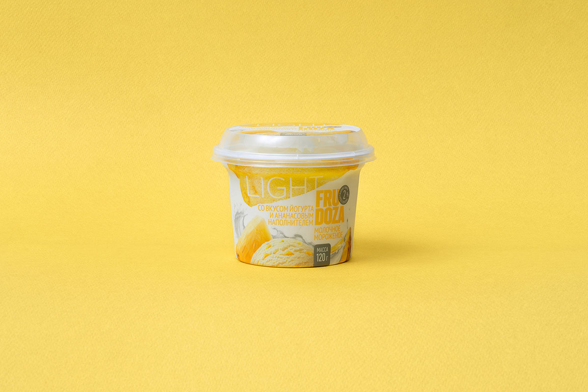 充滿健康味道的FRUDOZA Light- 低熱量冰淇淋包裝設計