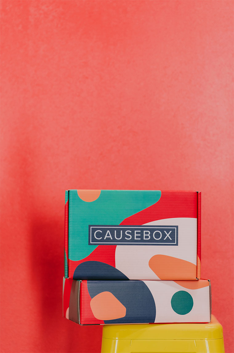 Causebox 秋季女性產品包裝設計幾何圖案風