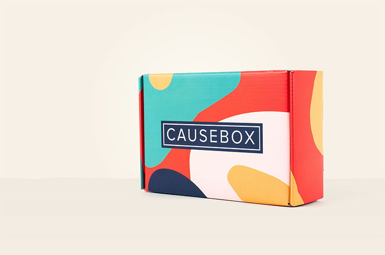 Causebox 秋季女性產品包裝設計幾何圖案風