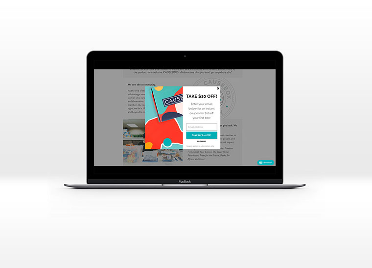 Causebox 秋季女性產品包裝設計幾何圖案風