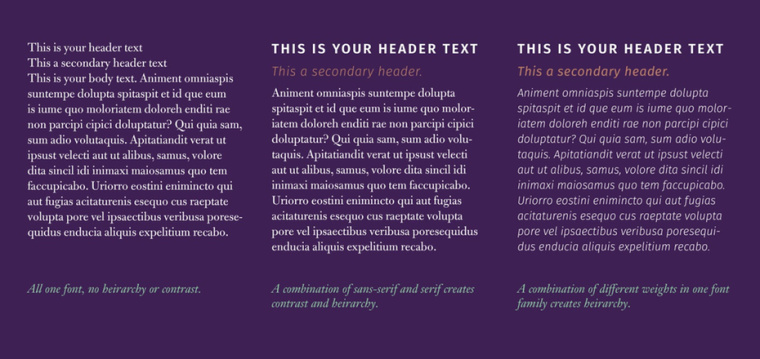 上海品牌設計公司品牌字體設計教程-制作成功的字體組合和構建層次結構