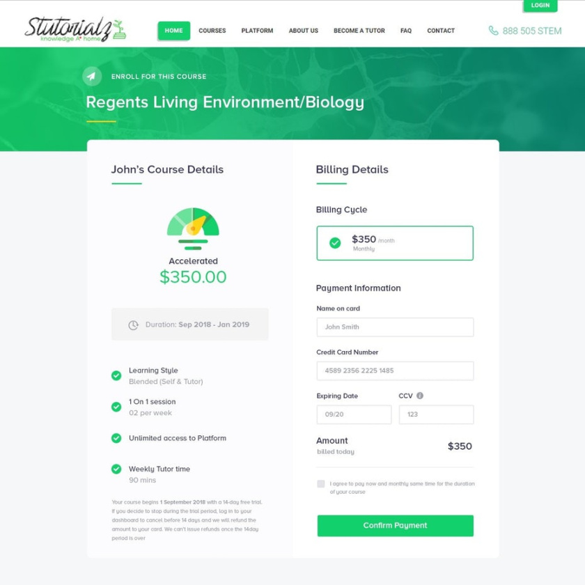 優秀電商網站設計的11個重要提示-讓結帳變得輕而易舉-在線課程結帳頁面設計