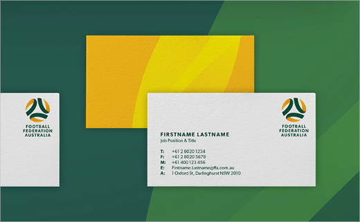 澳大利亞足球聯合協會推出新標志設計-vi設計-名片設計