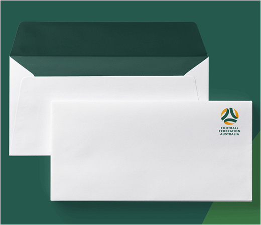 澳大利亞足球聯合協會推出新標志設計-vi設計-信封信紙設計